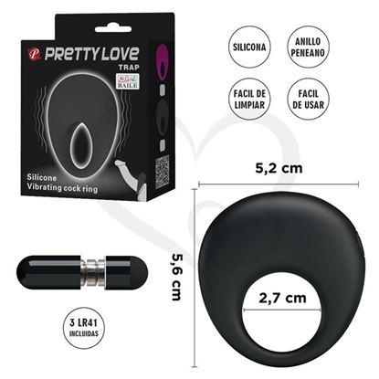 Anillo para retrasar la eyaculacion con 3 modos de vibracion